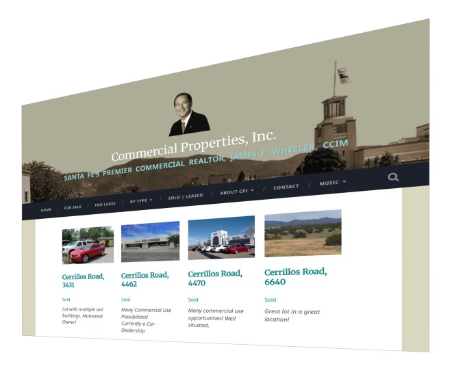 Image of featured website's page.